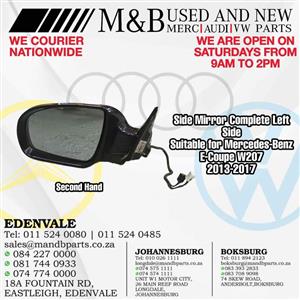 Side Mirror Complete Left Side (Second Hand)  Suitable for Mercedes-Benz E-Class W207 2013-2017 Part