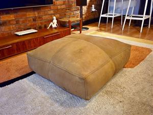 Large Weylandts Nubuck Leather Floor Cushion / Pouffe - 