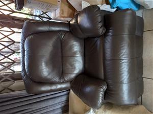 Genuine leather recliner