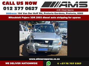 AMS254 Mitsubishi Pajero 3DR 2003 diesel auto stripping for spares