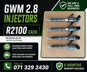 GWM 2.8 INJECTORS FOR SALE WITH WARRANTY 