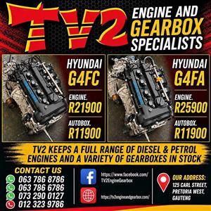 Hyundai Kia G4FA G4FC Engine and Gearbox for sale.