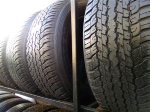 Set of 4 Dunlop Grandtrek AT tyres 265/60/18 2x95% 2x65% tread