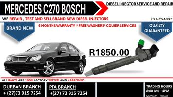 Mercedes C270 Bosch Diesel Injectors 