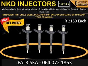 DIESEL INJECTORS FOR MITSUBISHI TRITON 2,5 FOR SALE