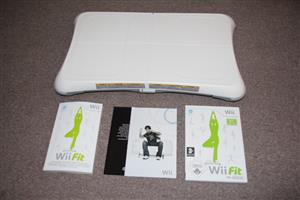 Wii balance board with wii fit fitness game