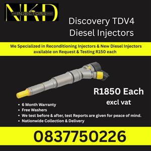 Discovery TDV4 Diesel Injectors for sale