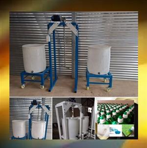 mixing machine with removable base and tank