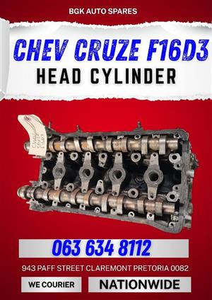 Chev cruze F16D3 head cylinder 