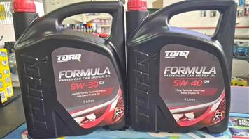 5w30 and 5w40 Fully Synthetic oils