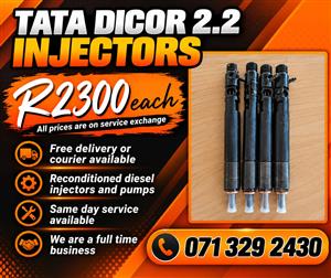 TATA DICOR 2.2 INJECTORS FOR SALE WITH WARRANTY 