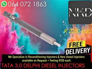 TATA 3,0 DELPHI DIESEL INJECTORS FOR SALE