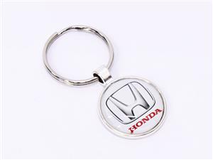 Vehicle Keyring with 3D Logo Badge - Honda