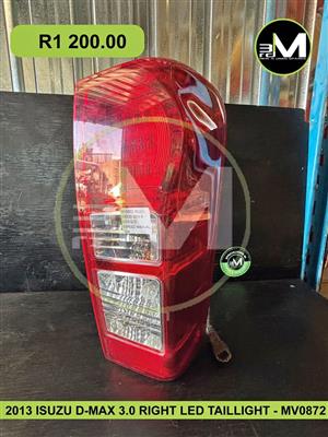 2013 ISUZU D-MAX / KB250 RIGHT TAIL LIGHT - MV0872