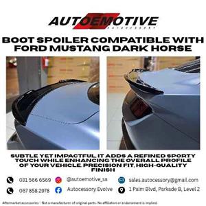 Boot Spoiler compatible with Ford Mustang Dark Horse