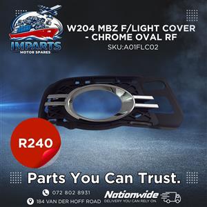 W204 Chrome Oval Cover RF 