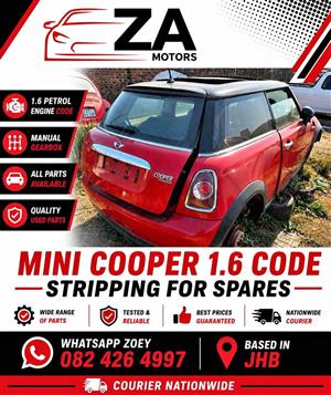 MINI COOPER 1.6 MANUAL STRIPPING FOR PARTS SPARES