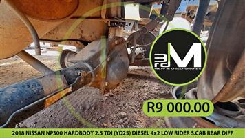 2018 NISSAN NP300 HARDBODY 2.5 TDI (YD25) DIESEL 4x2 LOW RIDER S.CAB REAR DIFF