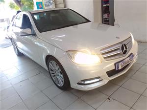 2012 Mercedes Benz C180, Automatic  White Color  Sparekey, service book 