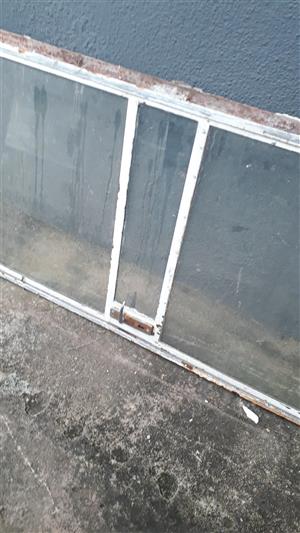 Steel frame with glass door  .