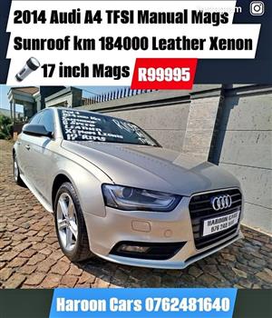 2014 Audi A4 TFSI Manual Mags Sunroof leather Xenon