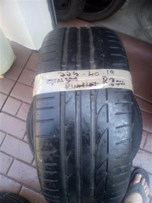 2xContinental Runflat tyres 225/40/19 still good!!