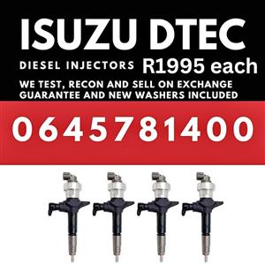 Isuzu Dtec diesel injectors for sale