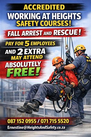WORKING AT HEIGHTS COURSES JOHANNESBURG 