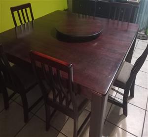 glass dining table 6 seater olx