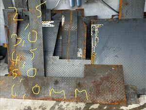 Steel checker plate.