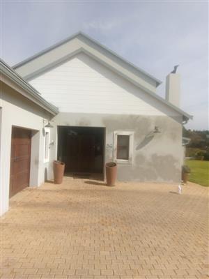 Irrigation sprinklers. Jojo tank borehole pump and booster pump installation