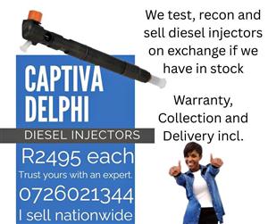 Chevrolet Captiva diesel injectors for sale