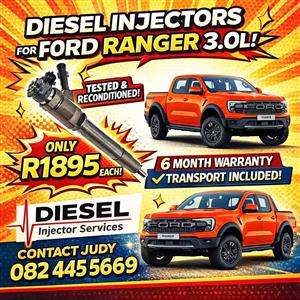 Ford Ranger 3.0L Diesel Injectors for sale