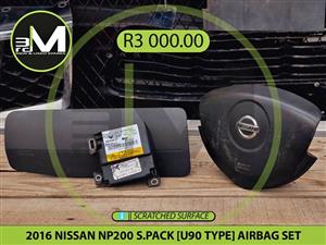 2016 NISSAN NP200 S.PACK [U90 TYPE] AIRBAG SET