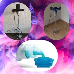 8. Hand‑Held Detergent Mixer – Wand of Shadows Mix 50L batches with speed contro