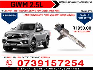  BAKKIE INJECTORS -GWM -2.5L MUST BE BOSCH 