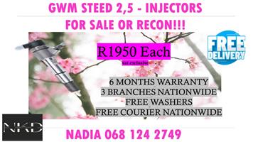 2,5 GWM DIESEL INJECTORS FOR SALE WITH WARRANTY