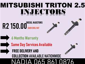 DIESEL INJECTORS FOR SALE OR TO RECON FOR MITSUBISHI TRITON 2.5