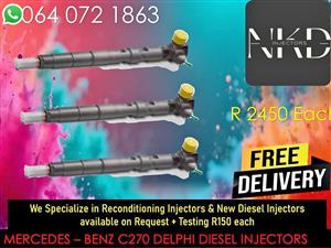 MERCEDES C270 DIESEL INJECTORS FOR SALE