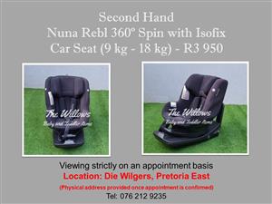 Second Hand Nuna Rebl 360º Spin with Isofix Car Seat (9 kg - 18 kg)