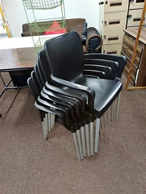 Bistro-style Plastic arm chair (6) sold separately