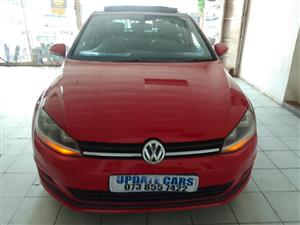 2014  VW Golf 7 1.4 TSI BLUEMOTION Petrol, Automatic  Sunroof, leather interior, 88000km