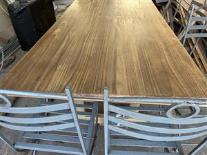 WOODEN TABLE 2.4M LONG 