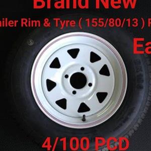 Brand New 13" Trailer Rims and Tyres