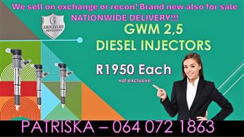 GWM 2.5- DIESEL INJECTORS FOR SALE ON RECON