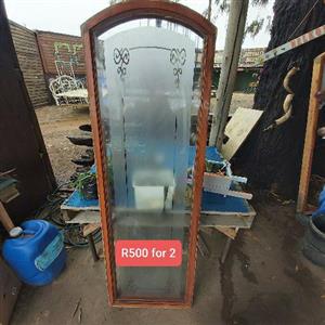 wooden arch one glass broken R500 for 2