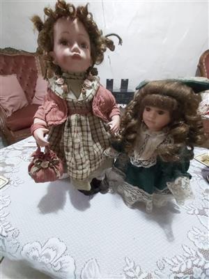 2 Porcelain dolls