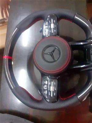 Brand New Mercedes Benz G-Wagon AMG Carbon fibre infused steering wheel and airbag
