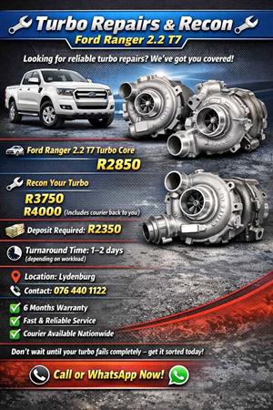 Recon turbo ford ranger 2.2