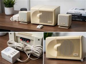 Cambridge SoundWorks PC Works 2.1 – Vintage Henry Kloss System (Great Sound) (Discoloured)